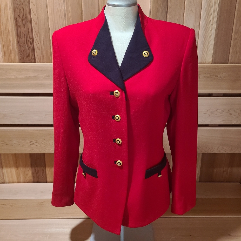 Military Style Jacket Kasper/ Sz 6 - Picture 1 of 14